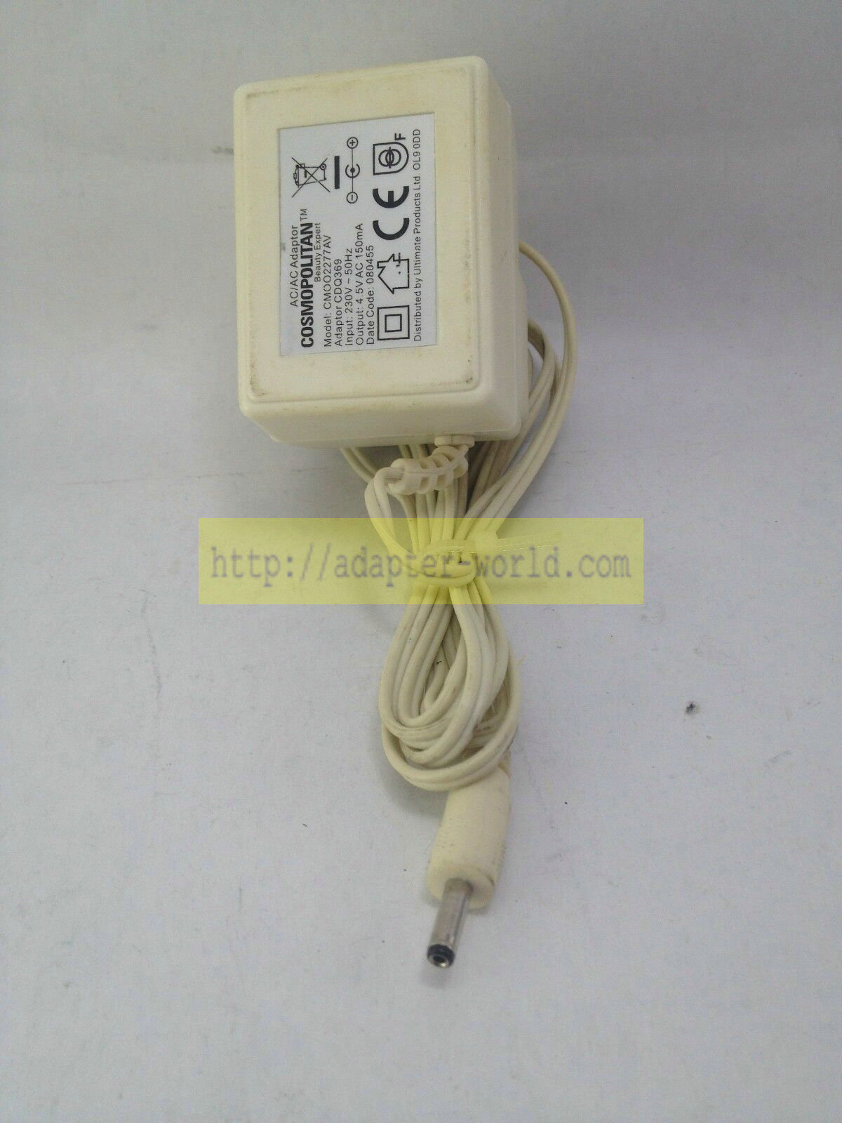 *Brand NEW* Input 230V ~ 50Hz Output 4.5V AC 150mA CMOO2277AV AC DC Adaptor